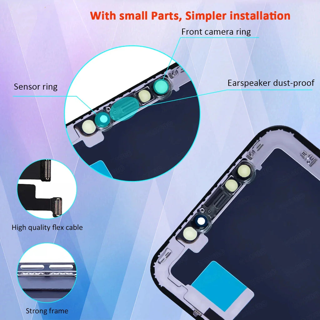 DD OLED 1 Piece Replacement Touch Digitizer Display LCD For iPhone  12 13 14  Pro Max 15 Pro OLED Screen Assembly