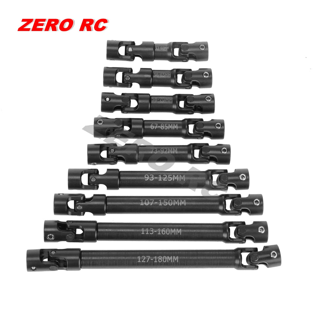 FULL METAL Universal Joint Spline Drive Shaft 53-180mm For SCX10 III 90046 47 Wraith RBX10 CAPRA RR10 SMT10 1/10 RC Crawler CAR