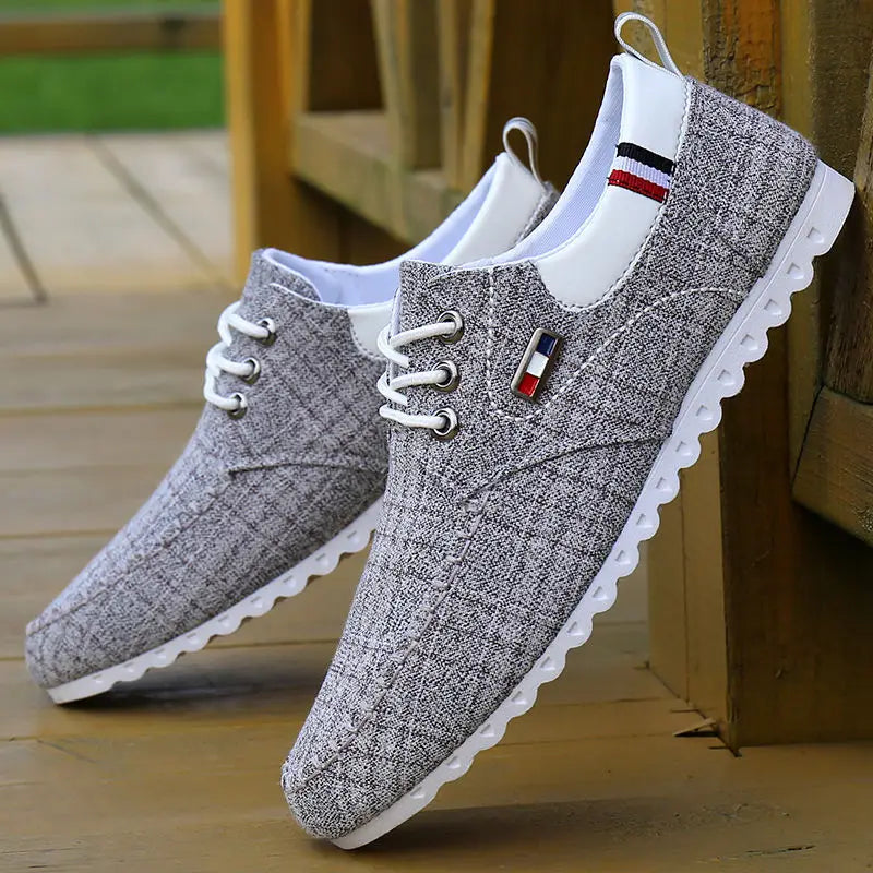 Hot selling Spring and Autumn Linen upper Breathable Men's Canvas Shoes Old Beijing Cloth Shoes Casual Shoes for men