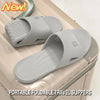 Summer New Foldable Home fashion Slippers Hotel Travel Portable Slides Non-Slip Bathing House Guest Use Men's Women's Flat Shoes