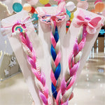 Load image into Gallery viewer, Girls Hair Bow Kids Rainbow Hair Tie Princess Accessories Toddler Snowflake Elastics Baby Accessories No Damage Braid

