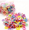 Women Girls Colorful Nylon Elastic Hair Bands Ponytail Hold Small Hair Tie Rubber Bands Scrunchie Fashion Kids Hair Accessories