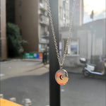 Load image into Gallery viewer, TV Series คาธ The Eclipse Cosplay Ayan Khaotung Moon Star Circular Pendant Titanium Steel Necklace Lovers Jewelry Accessories
