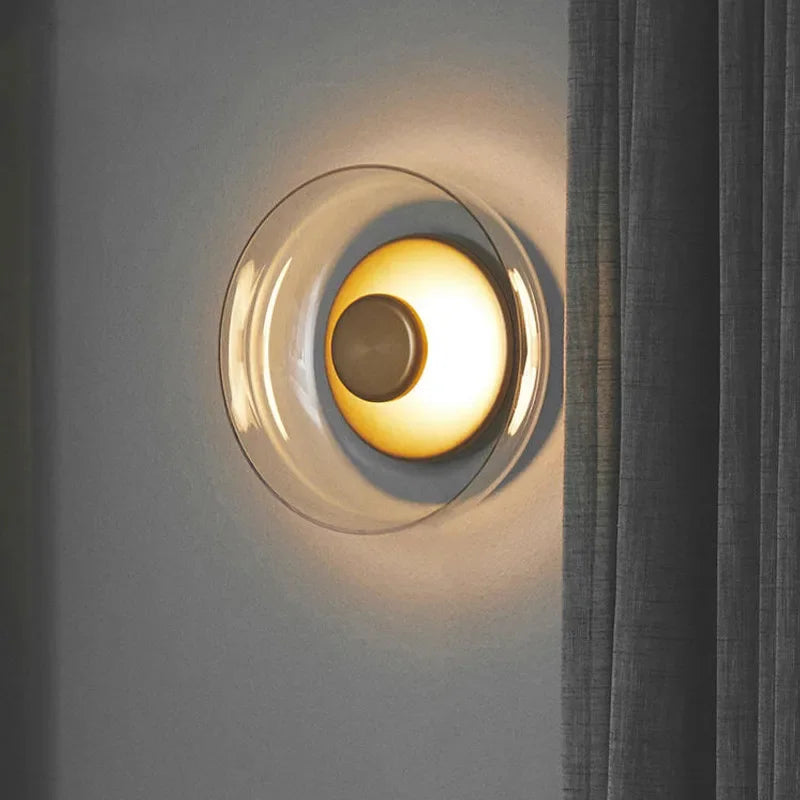 Scandinavian Style Design Led Wall Lamp Mirror Apply Living Room Accessories Bedside Bedroom Home Decor Indoor Lighting Fixtures