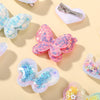 3/6pcs Fashion Sequin BB Hair Clips Color Transparent Flowing Sand Bangs Hair Gripes Girl Cute Cartoon Kids Headwear Accessory