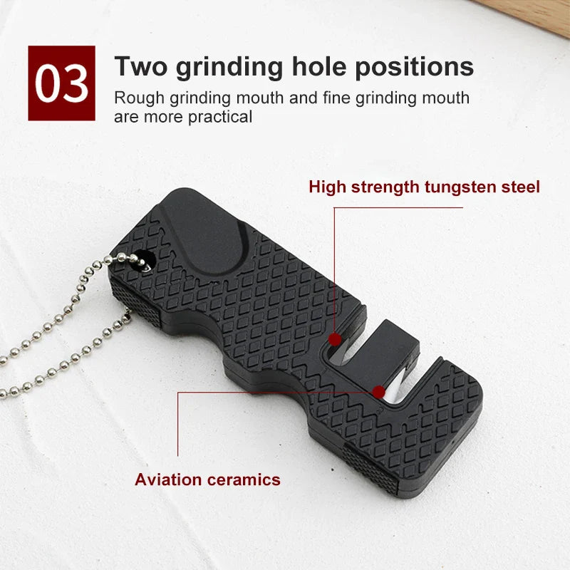 Knife Sharpener Mini Portable Knife Sharpening Support Kitchen Household Fruit Knife Sharpening Stone Kitchen Home Accessories