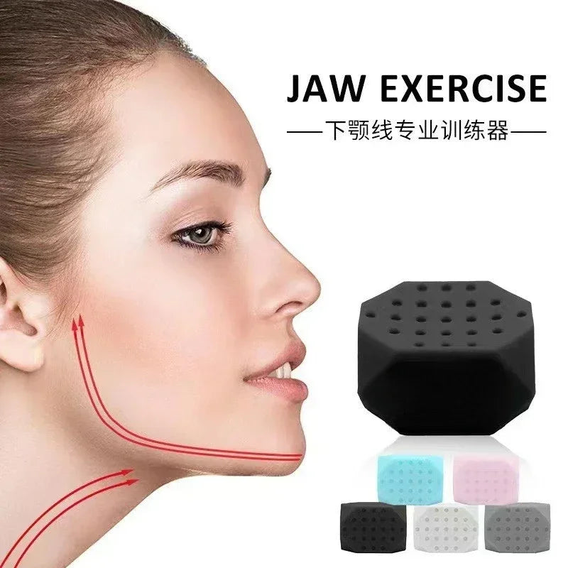 2pcs JawLine Exerciser Ball Facial Jaw Muscle Toner Trainin Fitness Anti-aging Food-grade Silica Face jawline exercise fitness