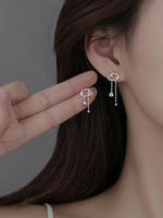 Load image into Gallery viewer, Irregular Tassel Cloud Butterfly Drop Earring for Women Fashion Personality Hypoallergenic Light luxury Zirconia Earring Jewelry
