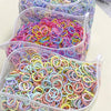 100Pcs/lot Elastic Nylon Rubber Band for Kids Colorful Hairband Hair Accessories Child Hair Ring Head Rope Scrunchies Wholesale