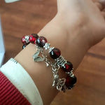 Load image into Gallery viewer, Tian Guan Ci Fu Bracelet Cosplay Hua Cheng Xie Lian Couple Heaven Official's Blessing Butterfly Pendant Beaded Bangles Jewelry
