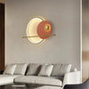 Nordic circle wall light sofa background decoration coloured lamp designer living room bedside lamp corridor wall lighting