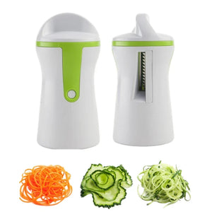 Handheld Spiralizer Vegetable Fruit Slicer Adjustable Spiral Grater Cutter Salad Tools Rotary Grater Kitchen Items accessories