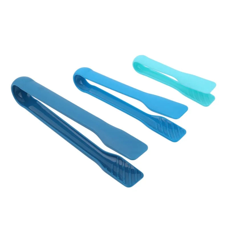 3pcs PP Food Tong Vegetable Clip Kitchen Tongs Non-slip Cooking Clip Clamp BBQ Salad Tools Silicone Grill Kitchen Accessories