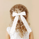 Load image into Gallery viewer, Hair Clips for Girls Corduroy Glitter Long Tail Bows Baby Hairpin Lovely Children Hair Accessories Kids Barrette Headwear
