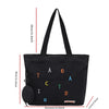 Large Capacity Commuting Tote Bag Simple and Casual Letter Printed Underarm Bag Lightweight Versatile Student Shoulder Handbag