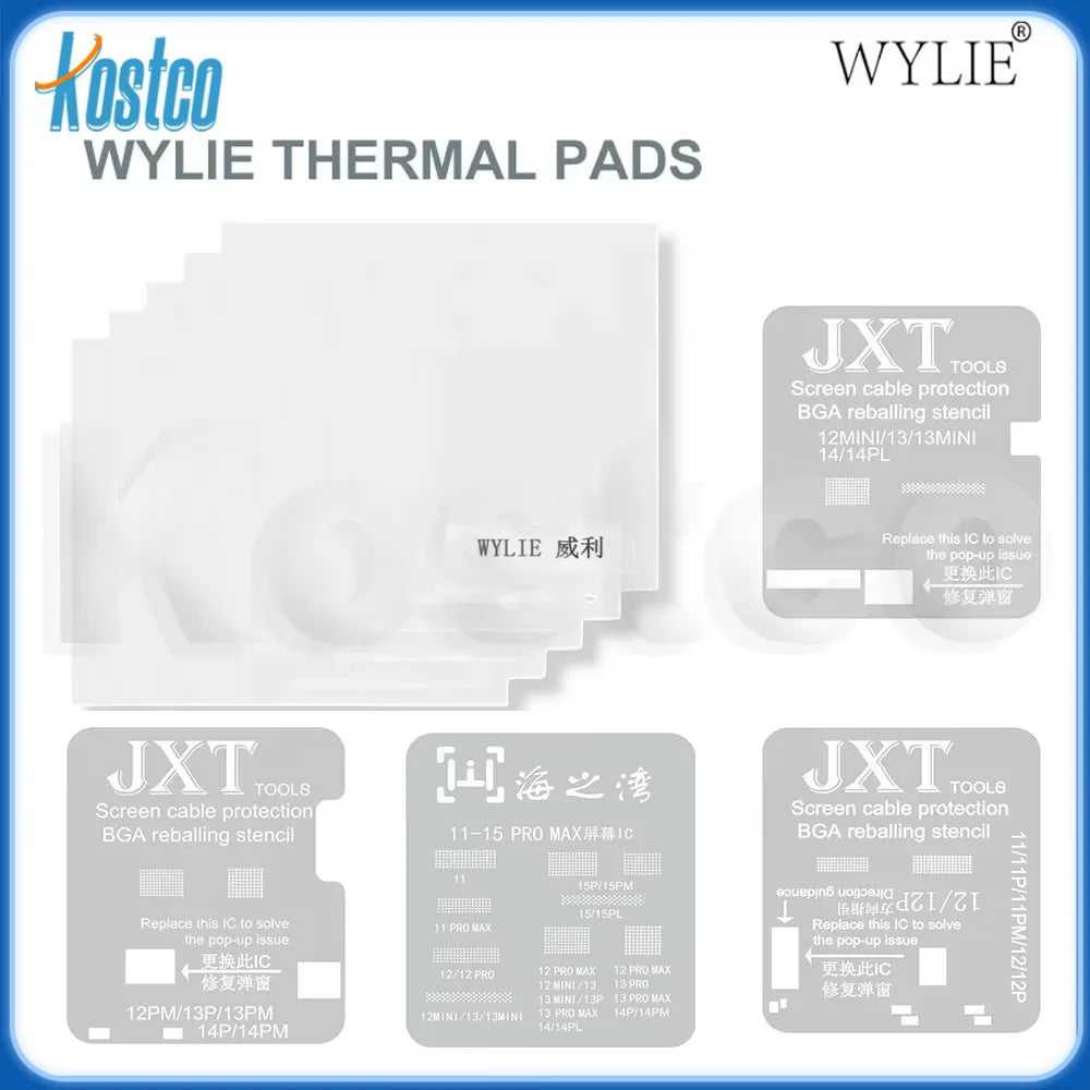 WYLIE High Temperature Resistant Thermal Pad Screen Transplant IC 360° High Temperature Protection Without Damaging The Screen