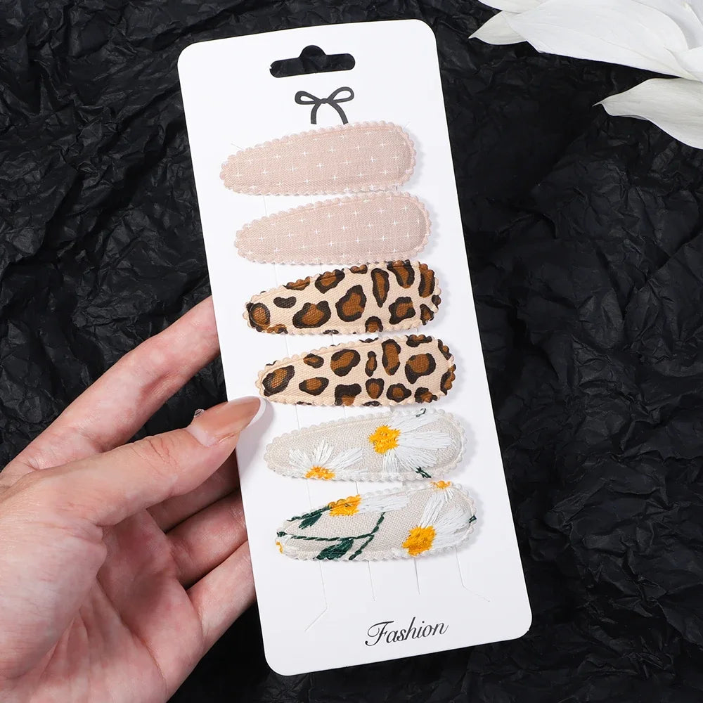 3/6pcs Fashion Sequin BB Hair Clips Color Transparent Flowing Sand Bangs Hair Gripes Girl Cute Cartoon Kids Headwear Accessory