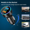 Dual USB QC3.0 Car Charger LED Voltmeter Portable Adapter Durable Universal Cigarette Lighter For Mobile Phones Auto Accessories