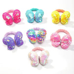 Load image into Gallery viewer, 2Pcs/lot Lovley Flower  Ponytail Elastic Hair Bands for Girl Children Hair Ties Cartoon Kids Hair Accessories Baby Headwear
