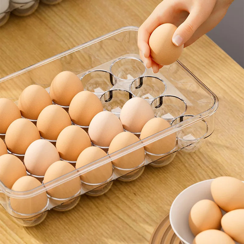 Egg storage box Refrigerator special fresh-keeping sealed anti-drop egg box Home kitchen sorting food storage box kitchen items