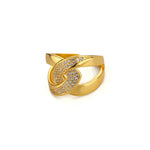 Load image into Gallery viewer, Retro Geometric Wrap Cross Rings for Women Stainless Steel Gold Color Adjustable Wedding Couple Ring New Aesthetic Jewelry Gift
