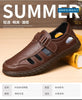 Brand New Fashion Genuine Leather Hollow Out Men Sandals Summer Casual Shoes Breathable Outdoor Slip on Man Sandals Beach Shoes