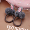 2 PCS Sweet Hair Ball Rabbit Elastic Hair Bands Princess Lovely Hair Accessories Children Hair Ties Baby Headwear For Girls Kids