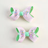 2Pcs Glitter Hairpin For Girls Boutique Ribbon Bowknot Hair Clips Kids Hair Accessories Handmade Sweet Barrettes Headwear