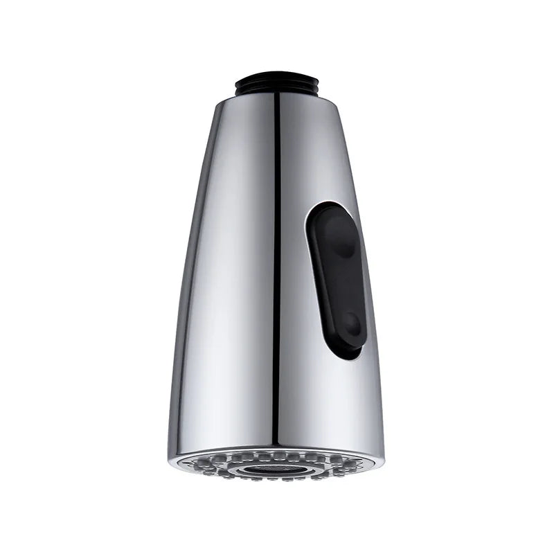 G1/2 Kitchen Pull Out Faucet Head Chrome Shower Nozzle Sprayer Bathroom Sink Tap Replacement Accessory Male Threads Head Aerator