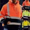 Long Sleeve Pullover Top Hoodie Men Sweatshirt Reflective High Visibility Coat