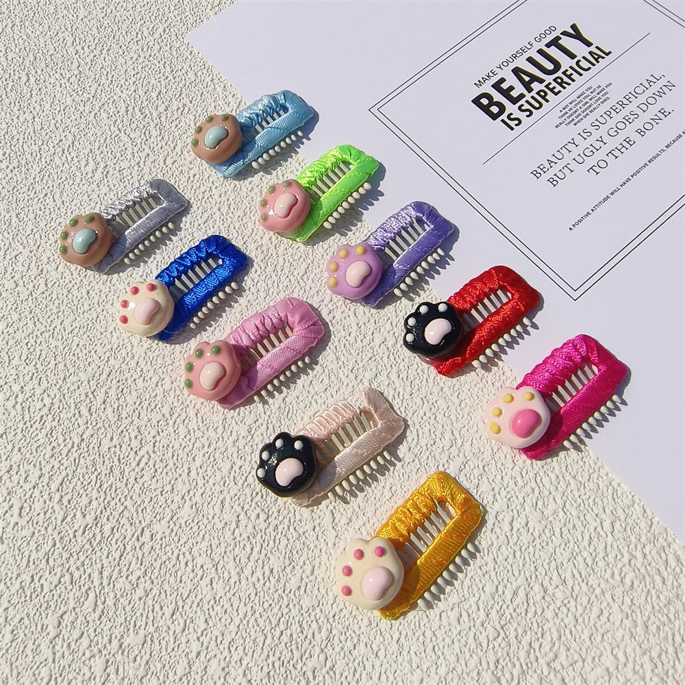 Cartoon Claw Print Shaped Pet Hair Clip Puppy and Cat Hair Beauty Products Simple Multiple Colors To Choose Dog Accessories