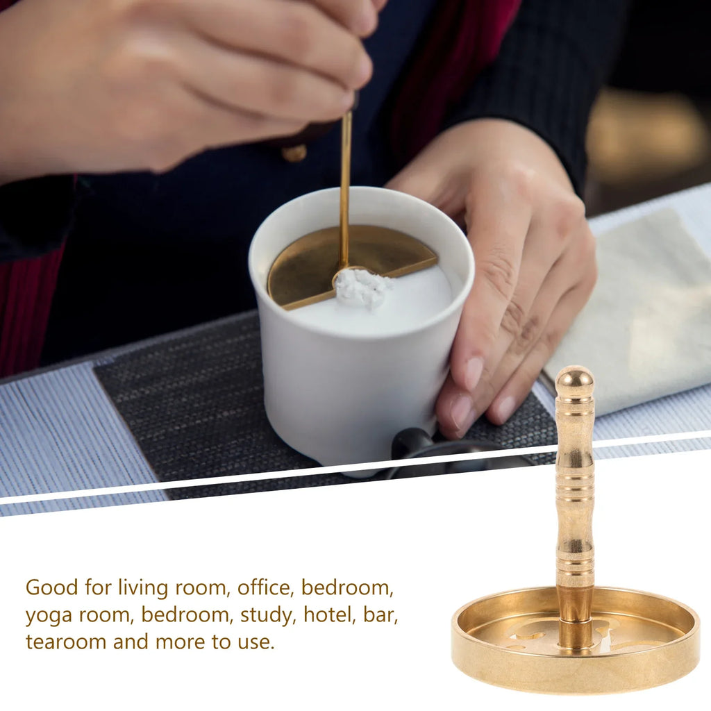 Incense and Seal Tools Press Accessory Tea Room Supply Model Ash for Home Molds Brass Household Making