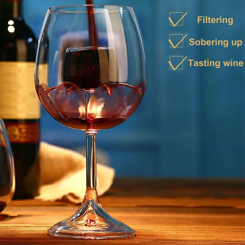 Wine Decanter Glass Aerating Glass Accessories Flat Bottom And Goblet Wine Glasses Decanter For Party Home Offices Hotel