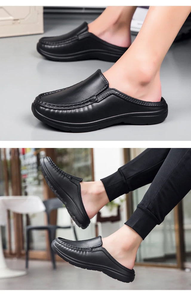 Waterproof Non-slip Slippers for Men Chef Shoes Wear-resistant Wear-resistant Ventilate Shoes for Men Thick Bottom Sandals