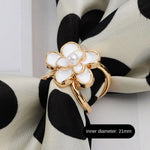 Load image into Gallery viewer, Crystal Scarf Buckle Fashion DIY Alloy Brooches Knotting Artifact Multifunctional Shawl Ring Clip Jewelry Accessories
