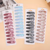 10Pcs/Set Gradient Sequins Metal BB Clips Hair Clips for Kids Handmade Solid Color Hairpins Barrettes Girl Hair Accessories Sets