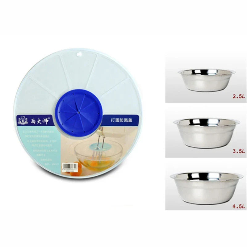 Egg Bowl Whisks Screen Cover Beat Egg Cylinder Baking Splash Guard bowl lids Cream Stirring Splash Screen Kitchen Accessories