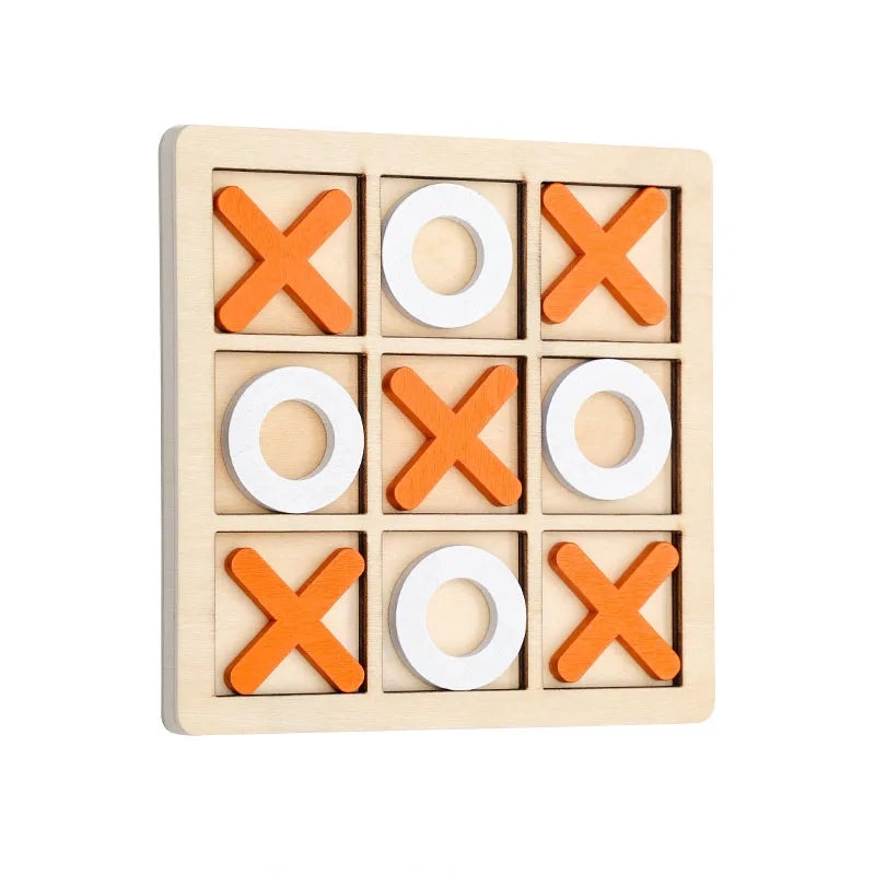 Montessori Play Game Wooden Toy Mini Chess Interaction Puzzle Training Brain Learing Early Educational Toys For Children Kids