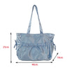 Trendy Bowknot Handbag Shoulder Bag Large Capacity Casual Tote Bag Underarm Bag Daily Commuting Bag Travel Beach Bag