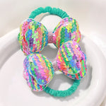 Load image into Gallery viewer, 2Pcs/lot Lovley Flower  Ponytail Elastic Hair Bands for Girl Children Hair Ties Cartoon Kids Hair Accessories Baby Headwear
