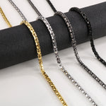Load image into Gallery viewer, KALEN 5mm Bizantine Link Chain Bracelet &amp; Necklace Jewelry Set Men Women Stainless Steel 304 Fashion New In
