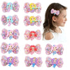 ncmama 2Pcs Lovely Mermaid Hair Clips For Baby Girls Quicksand Sequins Star Bows Hairpin Kids Headwear Boutique Hair Accessories