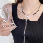 Load image into Gallery viewer, Fine Detail Necklace High-quality Necklace Exquisite Double-layer Beads Necklace Set Clavicle Chain for Wear Gifting Fashionable
