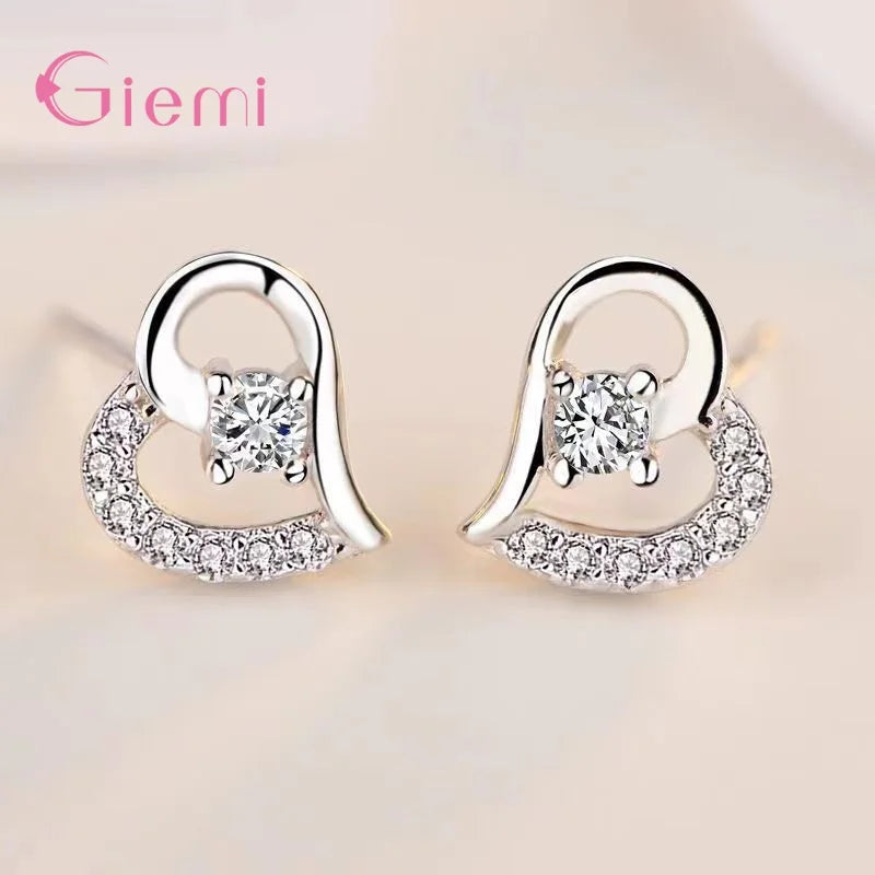 925 silver new arrival multifarious peach heart shape fashion wedding engagement gift necklace earrings jewelry sets