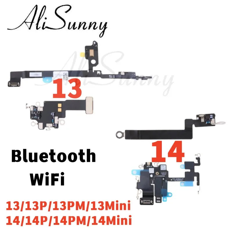 AliSunny Bluetooth WiFi Flex Cable for iPhone 14 13 Pro Max 14Plus Antenna Signal NFC Clip Repair Parts