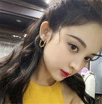 Load image into Gallery viewer, LATS Fashion Distortion Interweave Twist Metal Circle Geometric Round Hoop Earrings for Women Accessories Retro Party Jewelry
