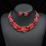 Load image into Gallery viewer, Rhinestone Necklace Jewelry Set More Exquisite Design Sense Banquet Dress Fashion Temperament Vintage
