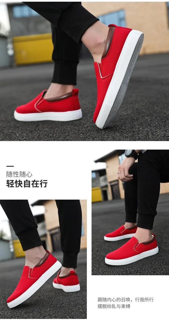 Men Shoes Canvas Sneakers Flats Lace up Leisure Loafers Fashion Comfort Rubber Sole Non Slip Sneakers 45 45 47 48 Large Size