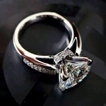 Load image into Gallery viewer, Huitan Classic Wedding Engagement Ring for Women Brilliant Cubic Zirconia Crystal Proposal Ring Anniversary Gift Jewelry
