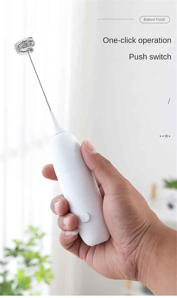 Portable Milk Frother Coffee Stirring Cappuccino Electric Milk Frother Kitchen Drink Bubbler Coffee Foam Innovative Milk Frother
